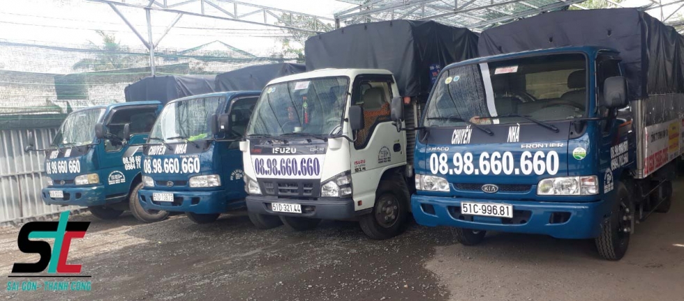 Hệ thống xe tải cung cấp dịch vụ chuyển nhà quận 6 giá rẻ - chuyên nghiệp tại Sài Gòn Thành Công
