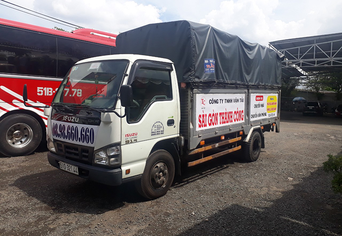 Xe tải cung cấp dịch vụ chuyển nhà quận Bình Tân tại Sài Gòn Thành Công