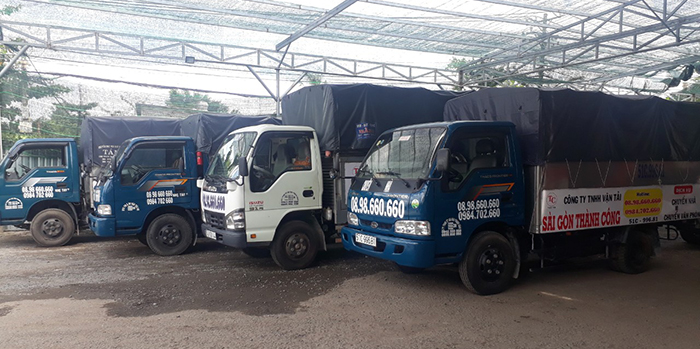 Xe tải cung cấp Dịch vụ chuyển văn phòng trọn gói giá rẻ tại Thành Công